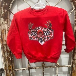 Gildan Red Heavy Blend Sweatshirt DTF Transfer